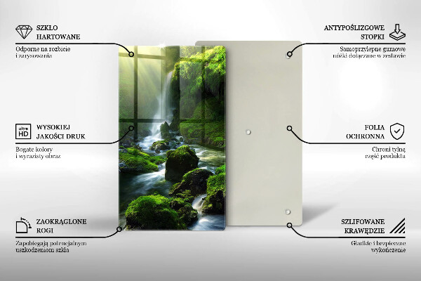 Tocător sticlă Cascada în junglă