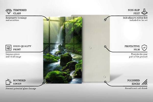 Tocător sticlă Cascada în junglă