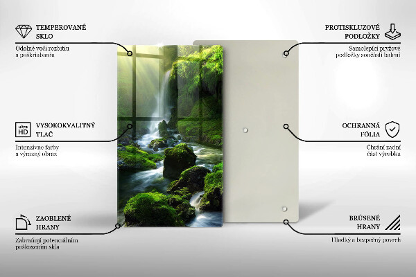 Tocător sticlă Cascada în junglă