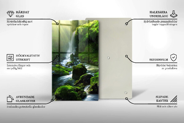 Tocător sticlă Cascada în junglă