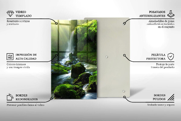 Tocător sticlă Cascada în junglă