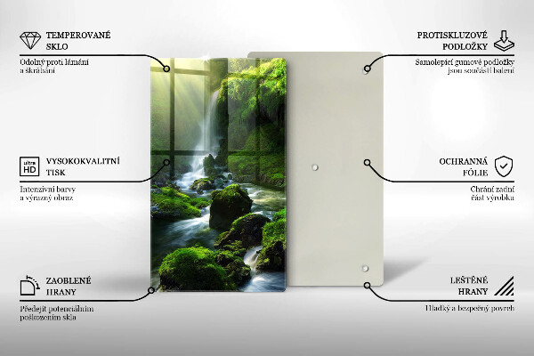 Tocător sticlă Cascada în junglă