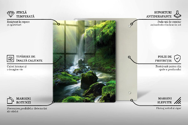 Tocător sticlă Cascada în junglă