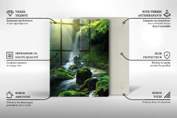 Tocător sticlă Cascada în junglă