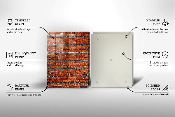 Tocător de bucătărie Perete din zid de cărămidă