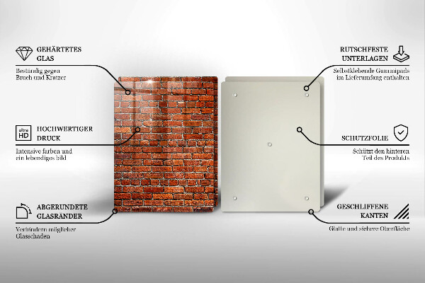 Tocător de bucătărie Perete din zid de cărămidă