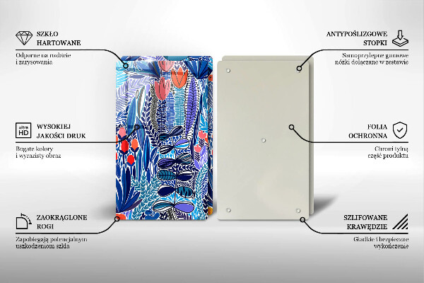 Tocător de bucătărie Lunca pictata