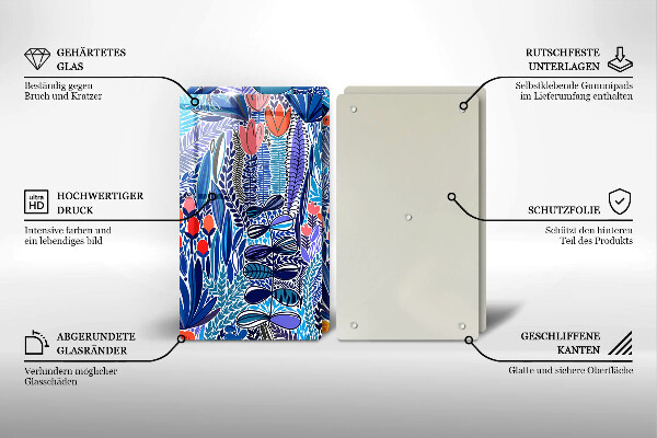 Tocător de bucătărie Lunca pictata