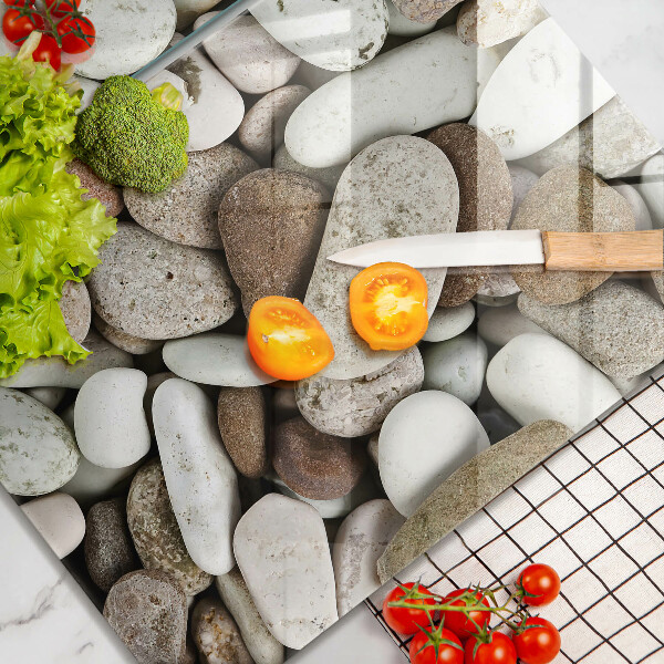 Tocător de bucătărie Fundal cu pietre mici