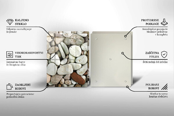 Tocător de bucătărie Fundal cu pietre mici