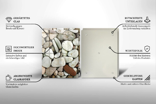 Tocător de bucătărie Fundal cu pietre mici