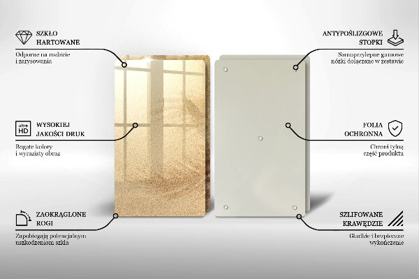 Tocător de bucătărie Vacanță pe plajă cu nisip