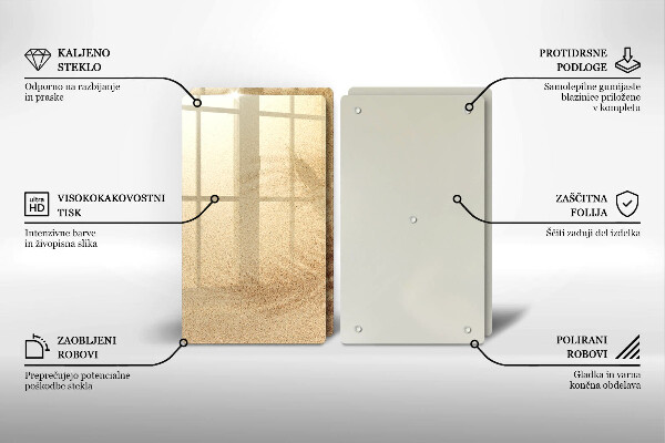 Tocător de bucătărie Vacanță pe plajă cu nisip