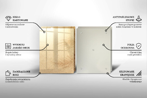 Tocător de bucătărie Vacanță pe plajă cu nisip