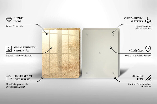 Tocător de bucătărie Vacanță pe plajă cu nisip