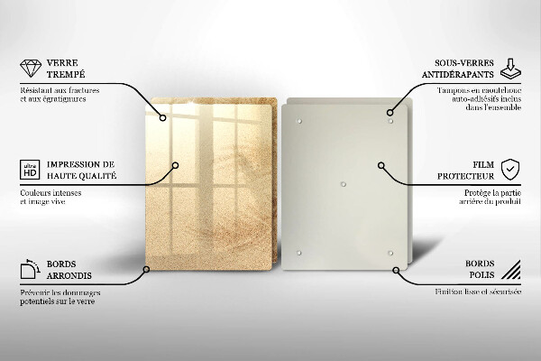 Tocător de bucătărie Vacanță pe plajă cu nisip