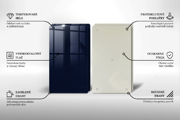 Tocător sticlă Albastru marin