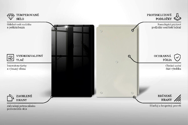 Tocător sticlă Culoare neagra