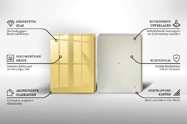 Tocător sticlă Galben