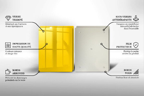 Tocător sticlă Galben