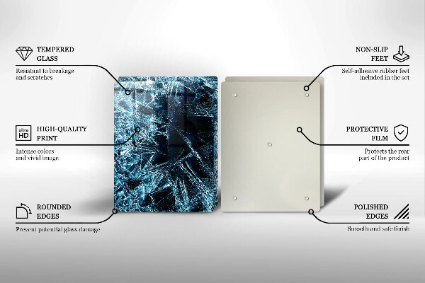 Tocător de bucătărie Structură de gheață ascuțită