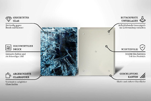 Tocător de bucătărie Structură de gheață ascuțită