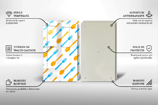 Tocător de bucătărie Furculițe și linguri