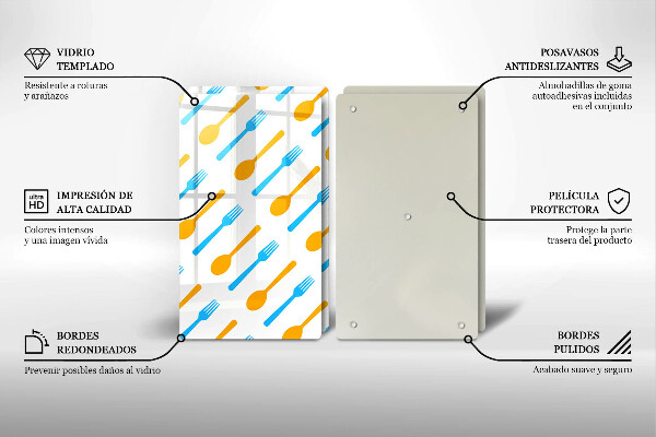 Tocător de bucătărie Furculițe și linguri