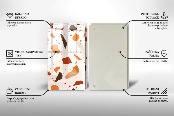 Tocător sticlă Gresie decorativa