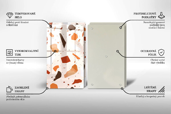 Tocător sticlă Gresie decorativa