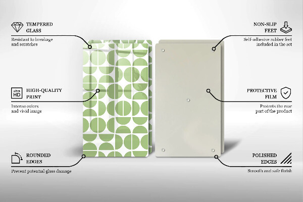 Tocător de bucătărie Model de forme boho