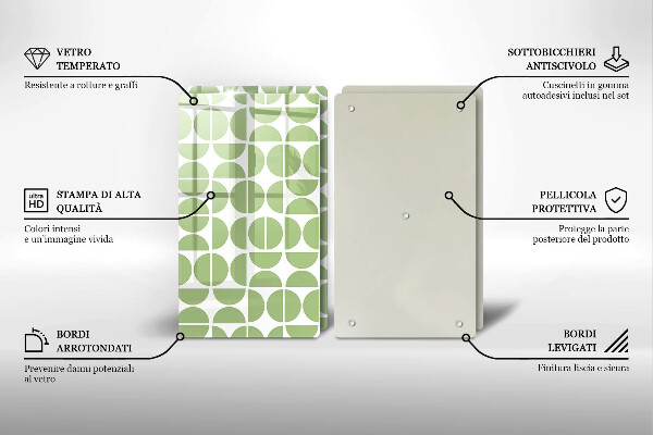 Tocător de bucătărie Model de forme boho