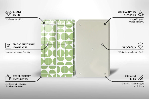 Tocător de bucătărie Model de forme boho