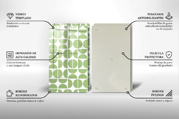 Tocător de bucătărie Model de forme boho