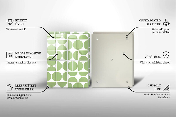 Tocător de bucătărie Model de forme boho