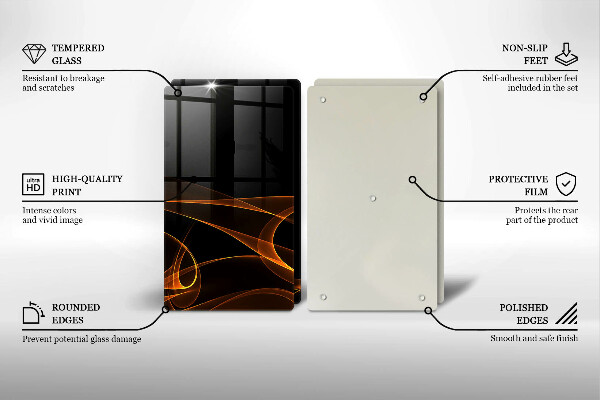 Tocător de bucătărie Linii abstracte