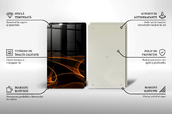 Tocător de bucătărie Linii abstracte