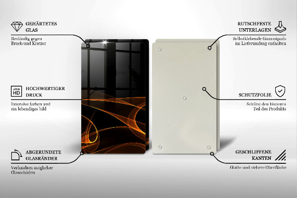 Tocător de bucătărie Linii abstracte