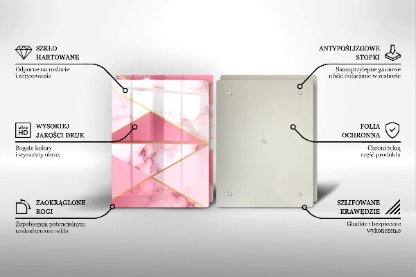 Tocător de bucătărie Marmură geometrică