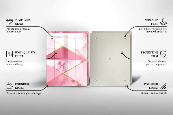 Tocător de bucătărie Marmură geometrică