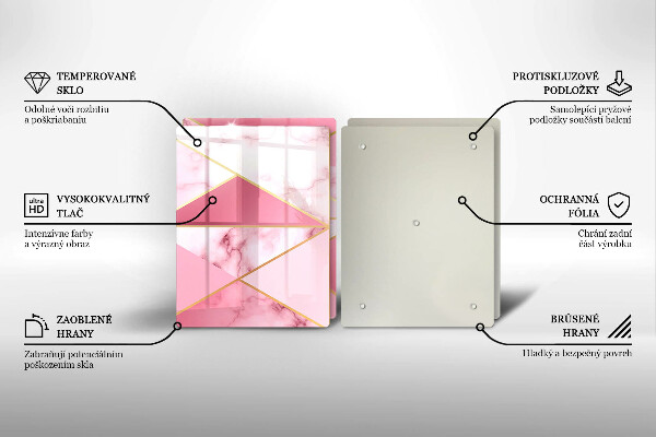 Tocător de bucătărie Marmură geometrică