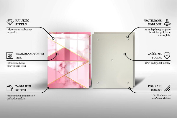 Tocător de bucătărie Marmură geometrică