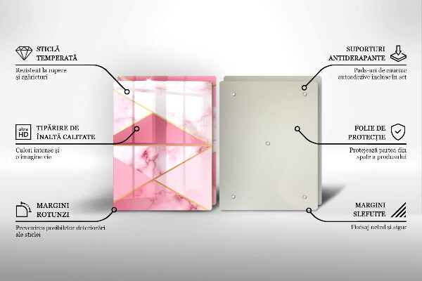 Tocător de bucătărie Marmură geometrică