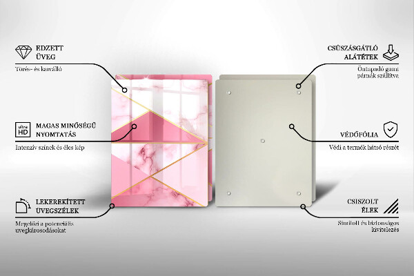 Tocător de bucătărie Marmură geometrică