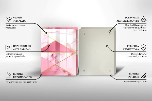Tocător de bucătărie Marmură geometrică