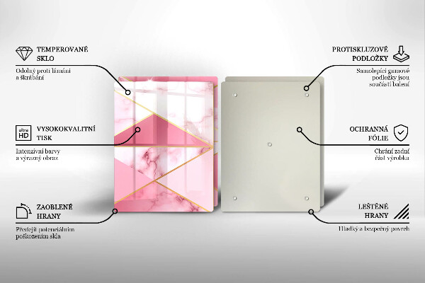 Tocător de bucătărie Marmură geometrică