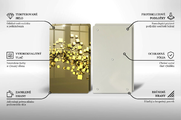 Tocător de bucătărie Geometrie abstractă 3D