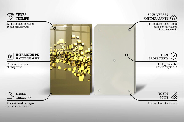 Tocător de bucătărie Geometrie abstractă 3D