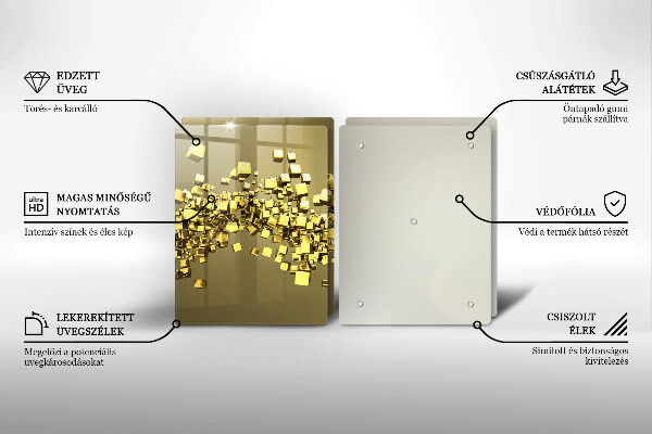 Tocător de bucătărie Geometrie abstractă 3D