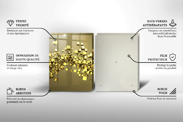 Tocător de bucătărie Geometrie abstractă 3D